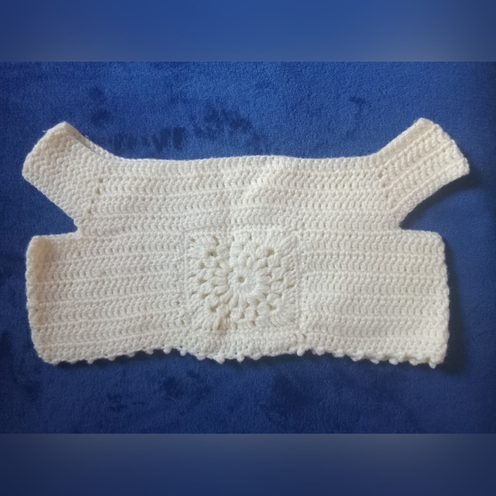 Handmade Crochet Cream Top